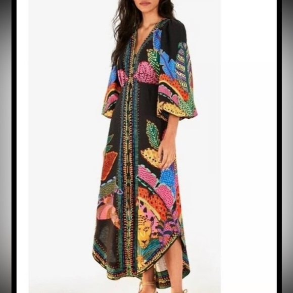Farm Rio Cool Leopards Maxi Dress - Picture 2 of 6